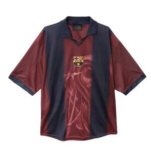 Travis Scott x Nike x FC Barca. Retro 2000/01 Home Skeleton Jersey XL